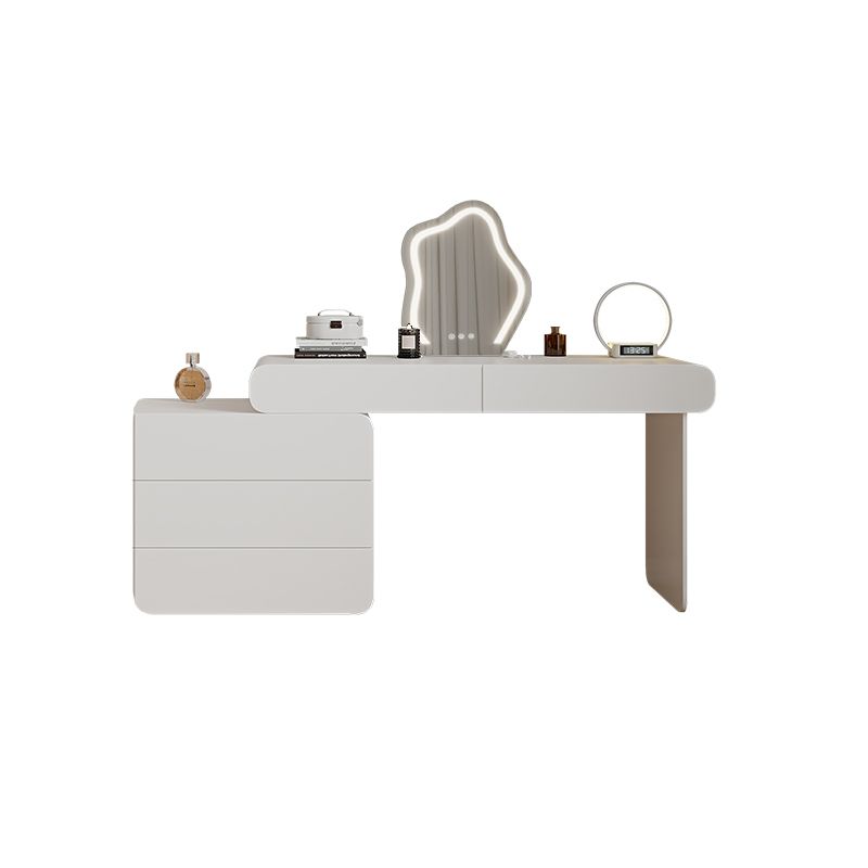 15.74" Wide Make-up Vanity White Makeup Vanity Desk Table with 5/8 Drawers