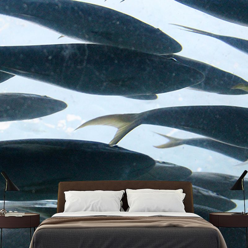 Rich Marine Life Wall Mural Home Decorations for Kitchen Sitting Room, Stain Resistant