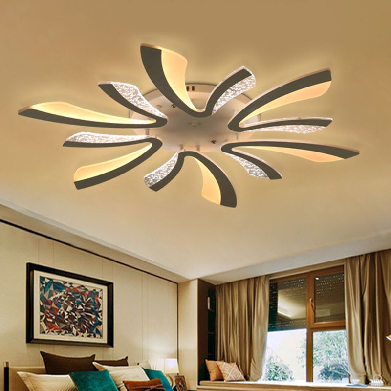 Dandelion Close to Ceiling Lighting Nordic LED Ceiling Mount Lamp with Acrylic Shade
