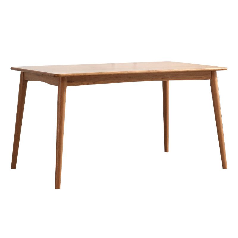 Modern Wood Rectangle Dining Set Standard Height Home Use Dining Room Furniture Set