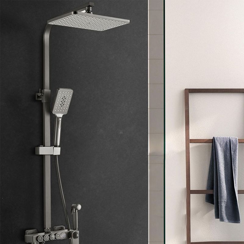 Adjustable Spray Pattern Shower Combo Metal Shower Faucet  Arm Shower Head