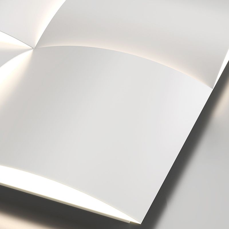 Single Modernism White Metallic Shaded LED Wall Mounted for Foyer