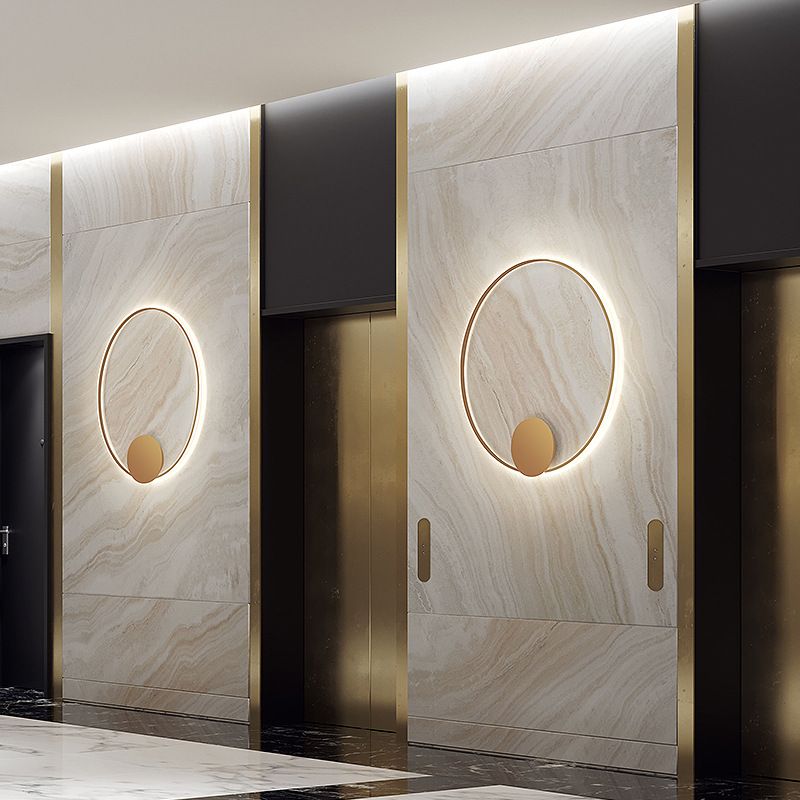 Modern Style Linear Shape Wall Sconce Metal 1 Light Sconce Lighting for Living Room