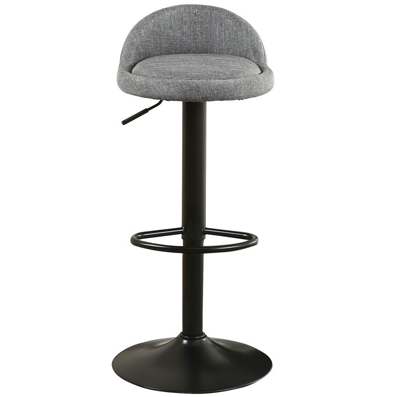 Tabouret de bar de style moderne avec repose-pieds, siège rond, hauteur réglable