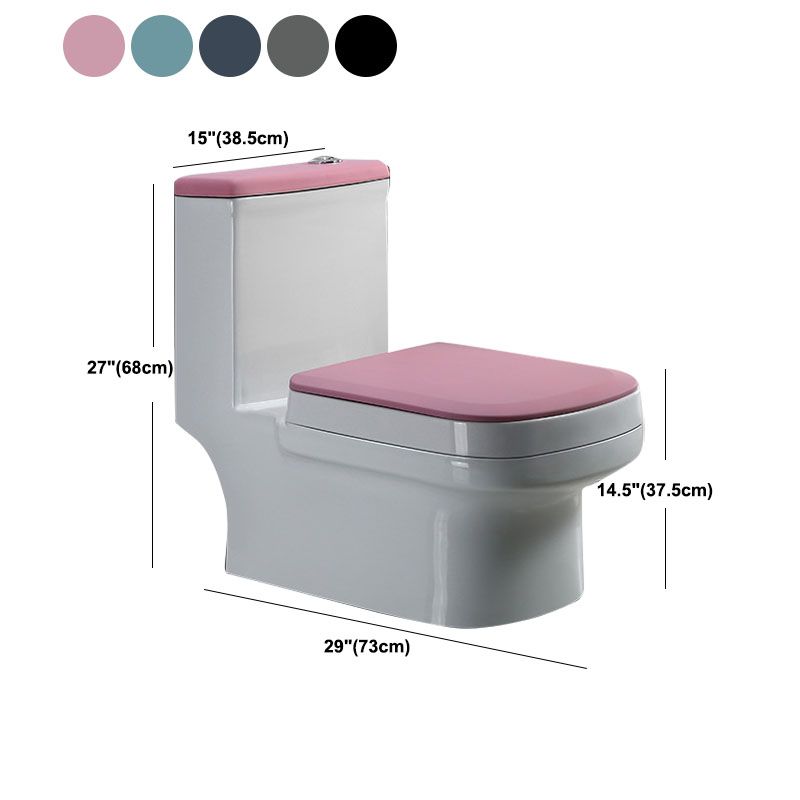Siphon Jet Toilet Water Efficient Compact Toilet with Ceramic Glazed Surface