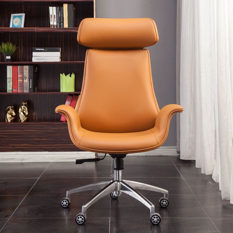 Modern Executive Chair Leather Swivel Tilt Mechanism Managers Chair