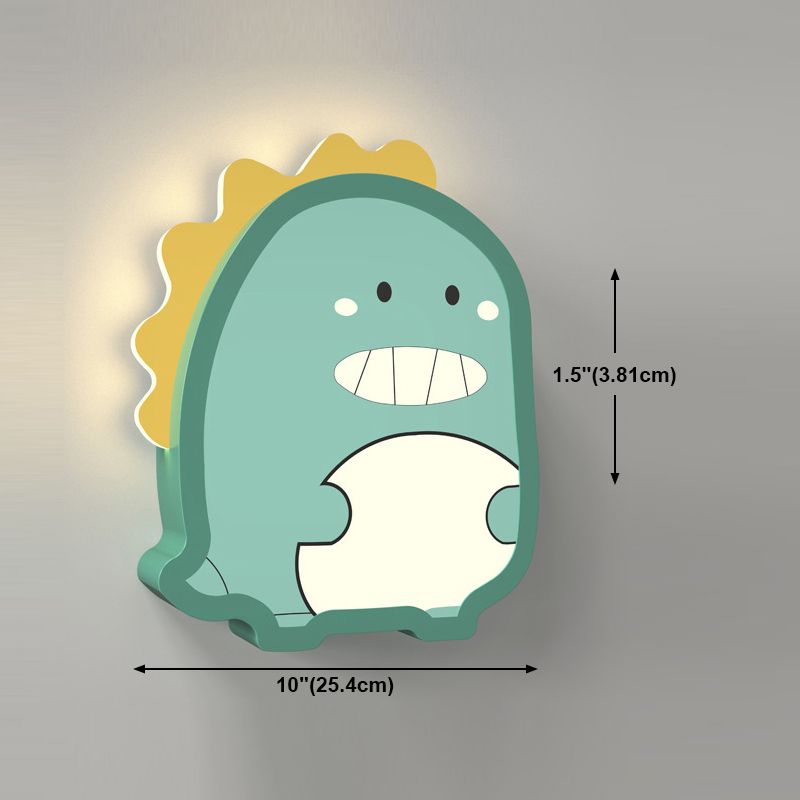 Lampada da parete per bambini con funce a led animalette di cartoni animati