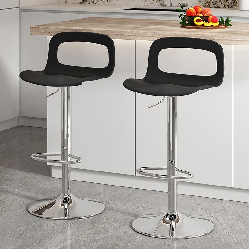 Adjustable Height Barstools Industrial Bar Stools with Metal Base