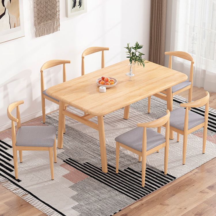 Modern Wood Dinette Set 1/2/3/5/7 Pieces Home Dining Table Sets