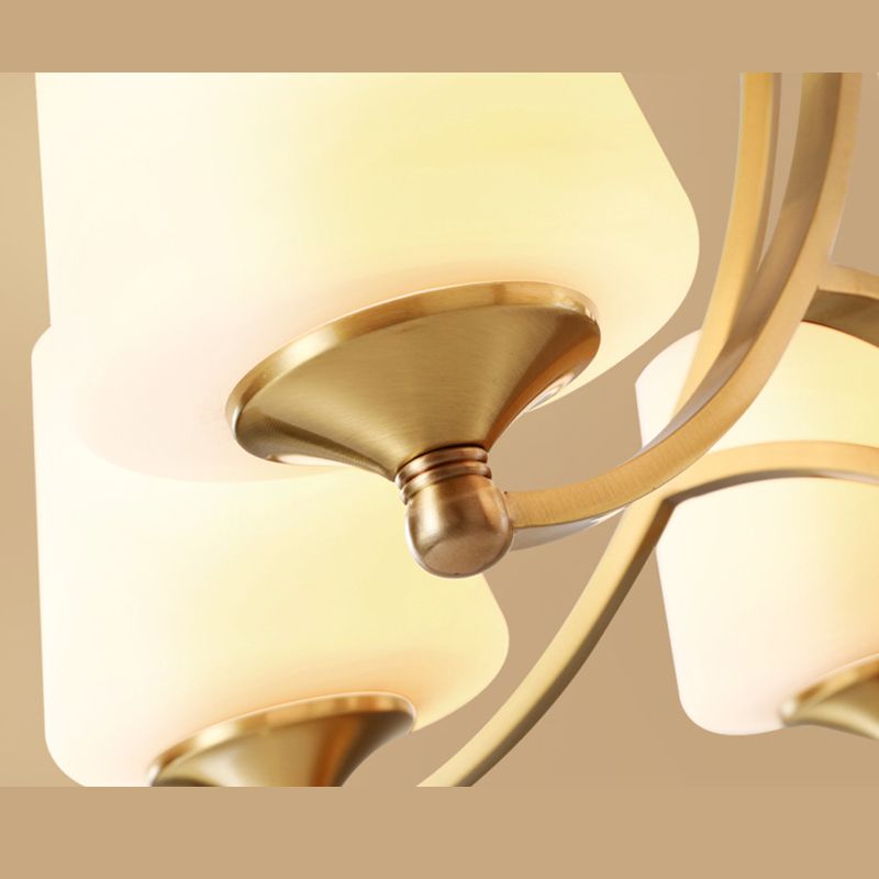 Starburst Frosted Glass Chandelier Pendant Light Antique Living Room Chandelier Lighting