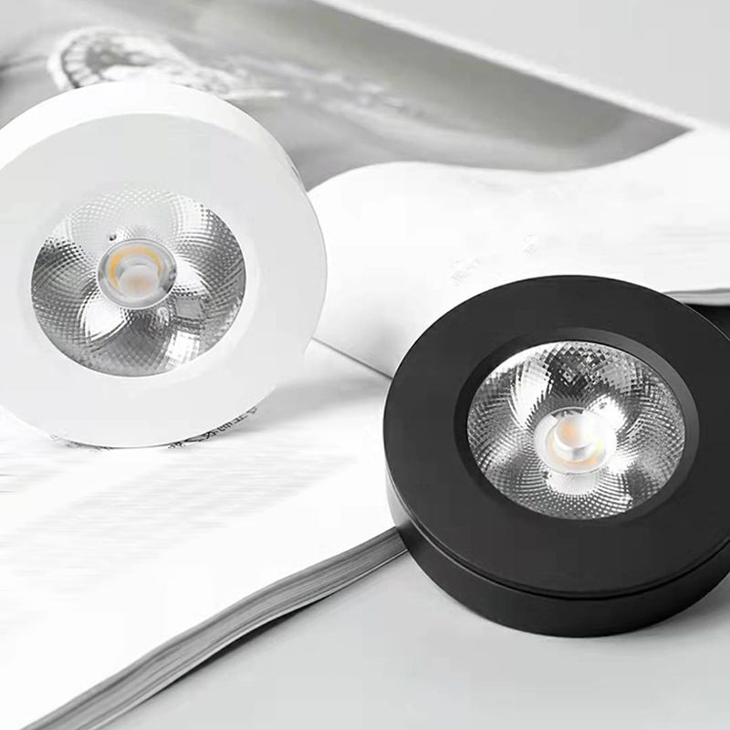 Cilindervormige LED-plafondlamp modern aluminium 1-lichts inbouw voor studeerkamer
