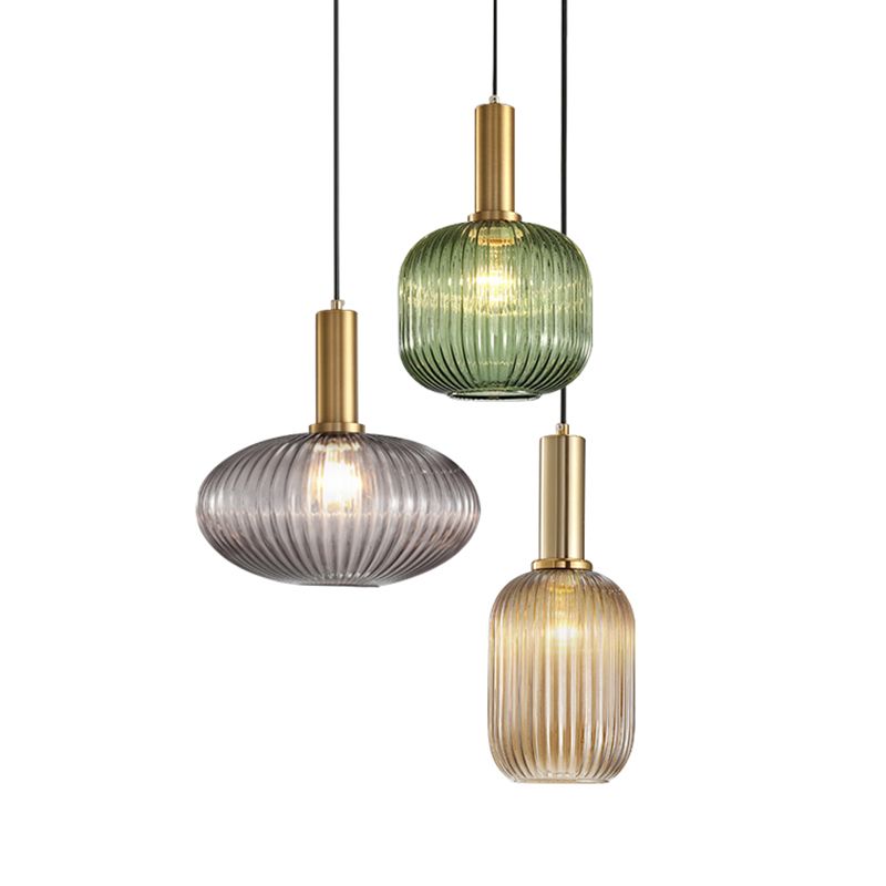 Modern Style Minimalist Hanging Light Glass Shade Pendant Lighting Fixture