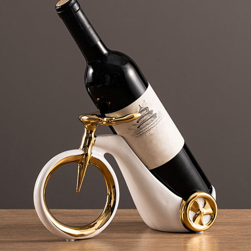 Modern Simple Tabletop Wine Rack Ceramic Wine Bottle Rack for Kitchen