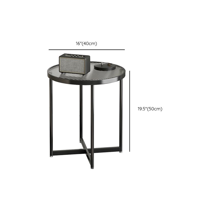 Contemporary Side Table Metal Accent Side Table for Living Room
