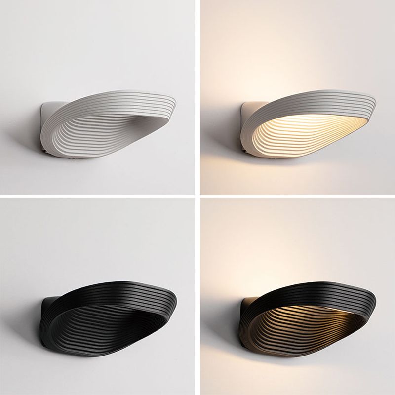 Nordic Style Minimalism LED Wall Lamp Creative Layered Metal Shaped Home Decorative Sconce Light for Bedroom