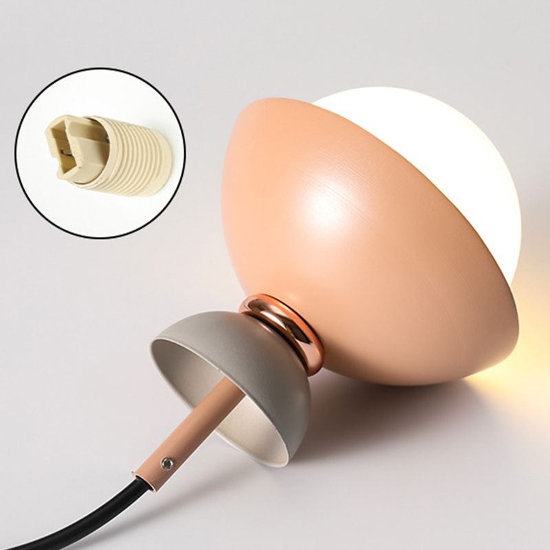 1 Light Dome Posting Iluminación de estilo nórdico de accesorios de iluminación colgante de hierro para restaurante