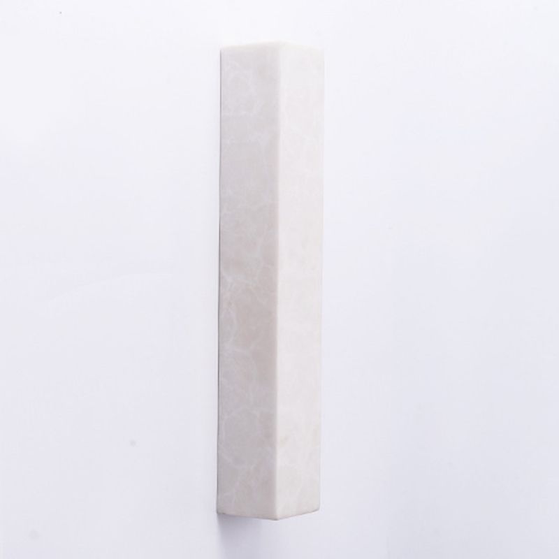Modern Style Mica Wall Light White Cuboid Shape Wall Sconce for Bedroom