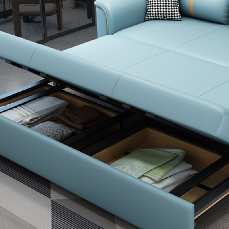 31" Wide Contemporary Sofa Bed Cushion Back Sleeper Sofa with Storage