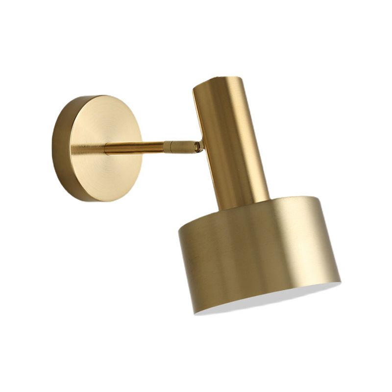Modern Wall Sconce Metallic Wall Light Fixture with Adjustable Arm