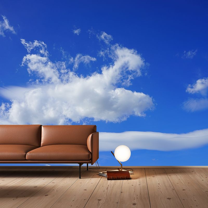 Modern Decorative Sky Scenery Wall Mural for Living Room, Moisture Resistant