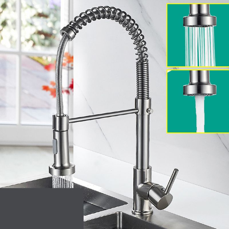 Farmhouse Kitchen Faucet Spring Spout One Handle High Arch Water Filler