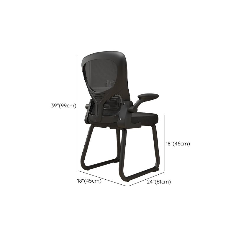 Contemporary Padded Arms Office Chair Ergonomic Desk Chair for Office