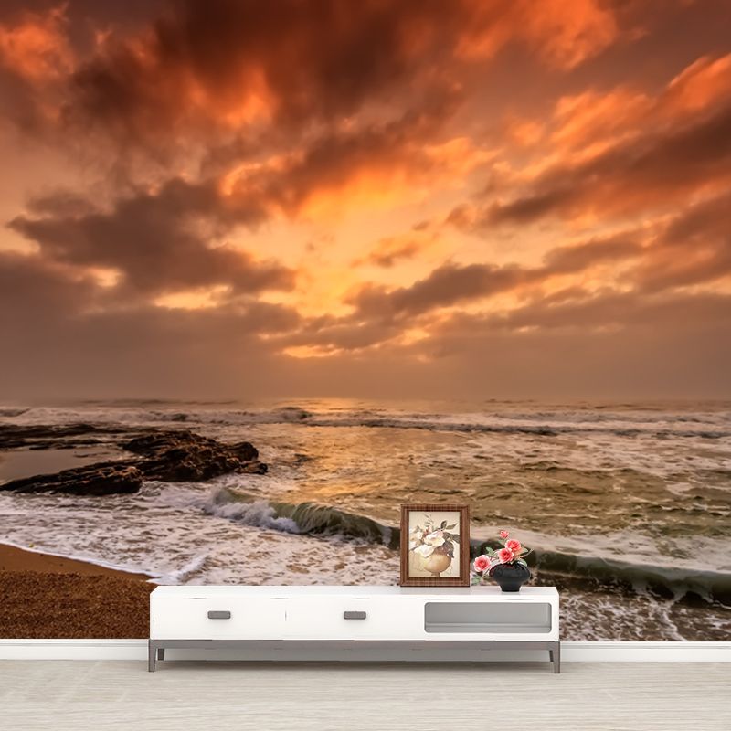 Sand of Beach Wall Decor for Sleeping Room Water Resistant Wall Decoration