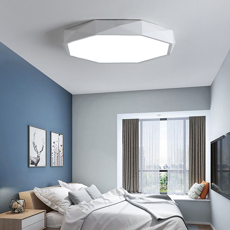 Plafonnier LED en métal pour chambre d'enfant, moderne et géométrique, Macaron