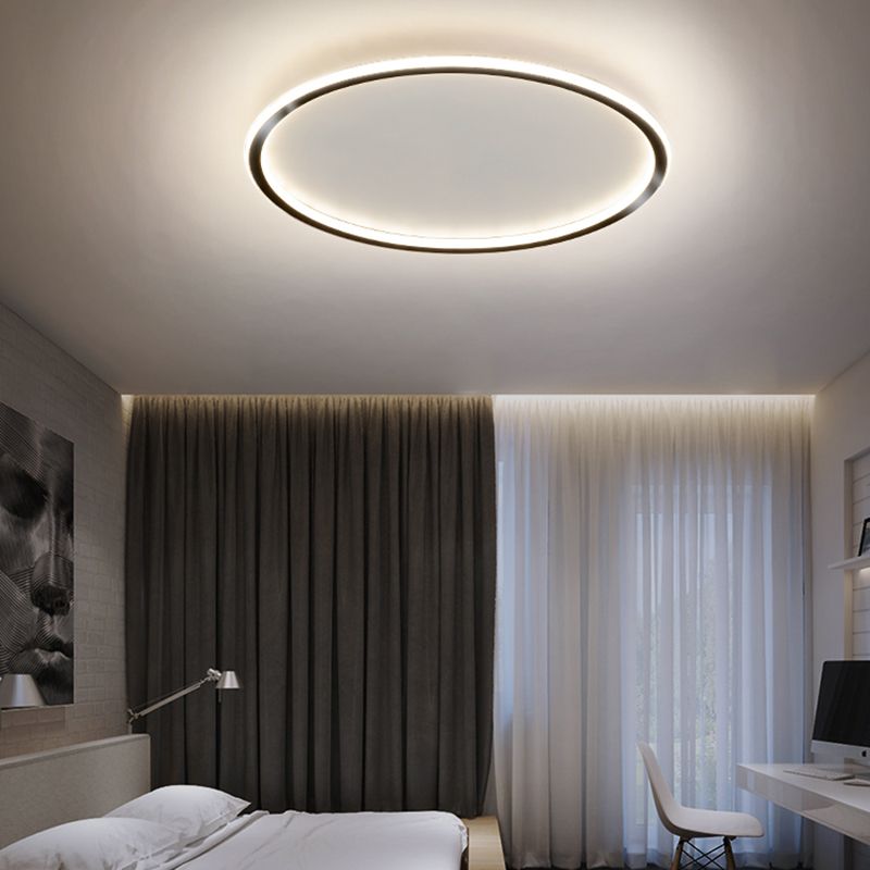 Lámpara empotrada LED ultrafina de 1 luz, nueva lámpara acrílica moderna de montaje en techo para dormitorio