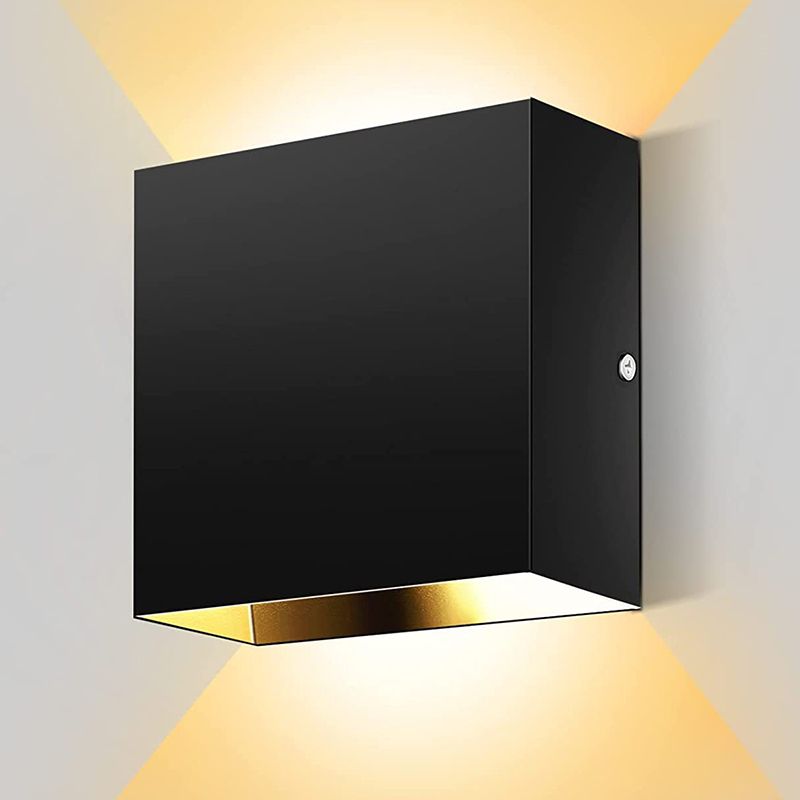 Geometric Wall Light Fixture Modern Metal Wall Sconce for Living Room