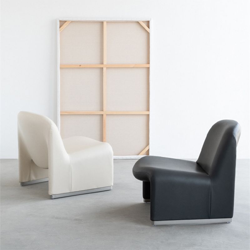 23.2"Wide Tight Back Armless Single Accent Chair for Apartment