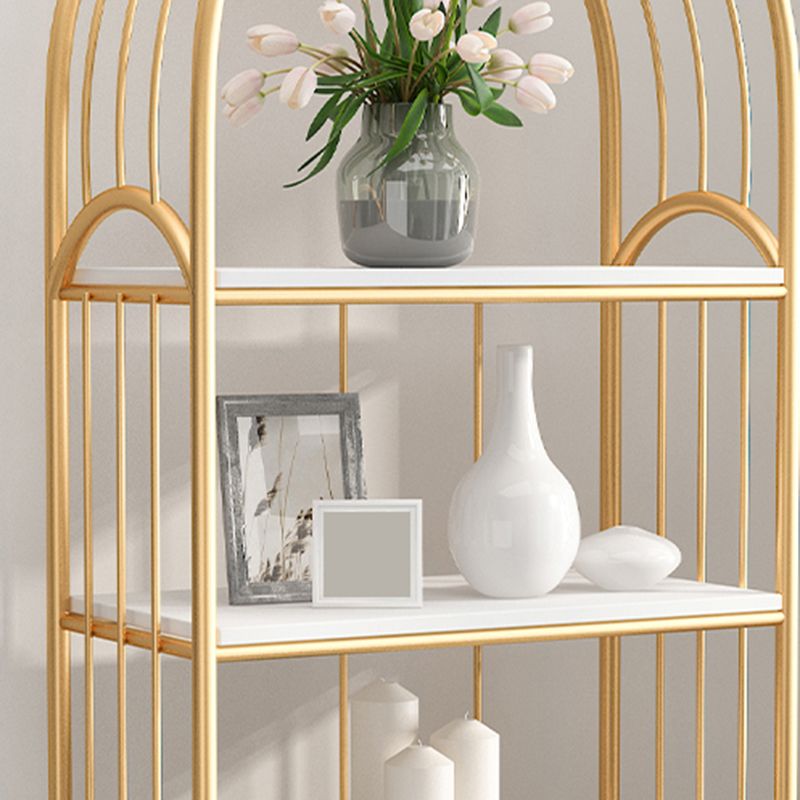 Gold Standard Bookcase Metal Open Back Contemporary Bookshelf