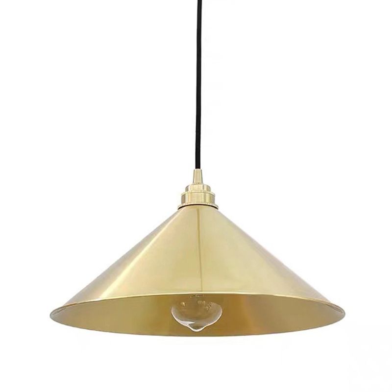Cone Shape 1 Head Ceiling Pendant Lamp Postmodern Metal Ceiling Light for Dinning Room Bedroom