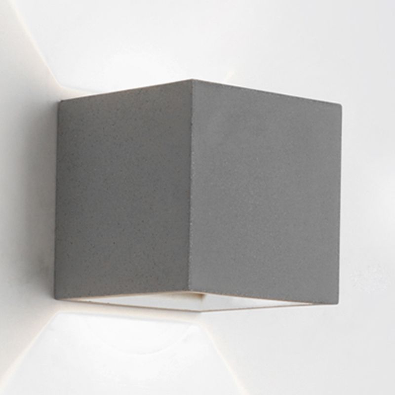 Luz de pared moderna Lavadora de pared de cemento simple para pasillo al aire libre