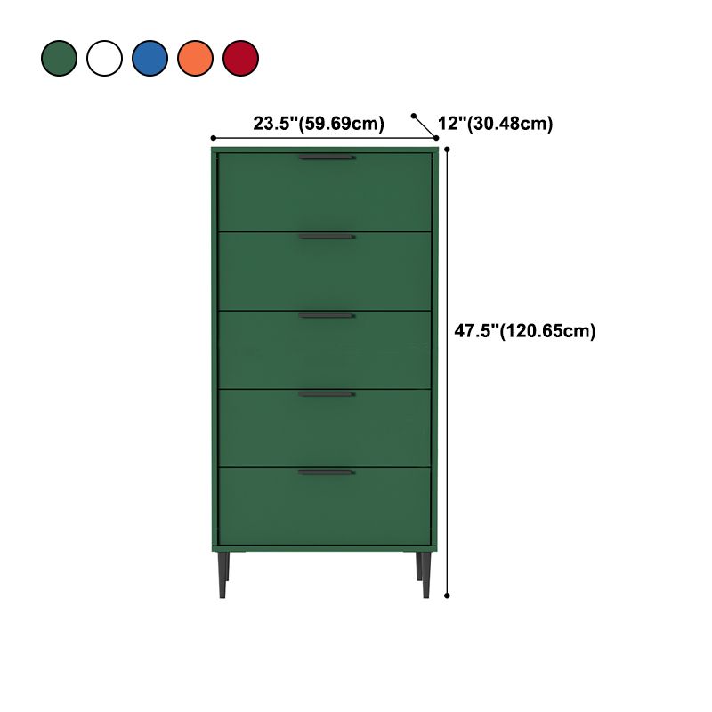 Vertical Wood Contemporary Dresser Bedroom Lingerie Chest Dresser with Drawer