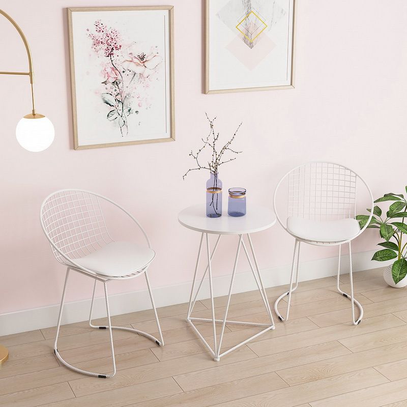 Metal Kitchen Dining Arm Chairs Contemporary Upholstered Dining Chairs