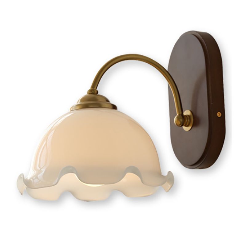 Minimalist Glass Shade Wall Light Fixture Modern Wall Light Sconce for Bedroom