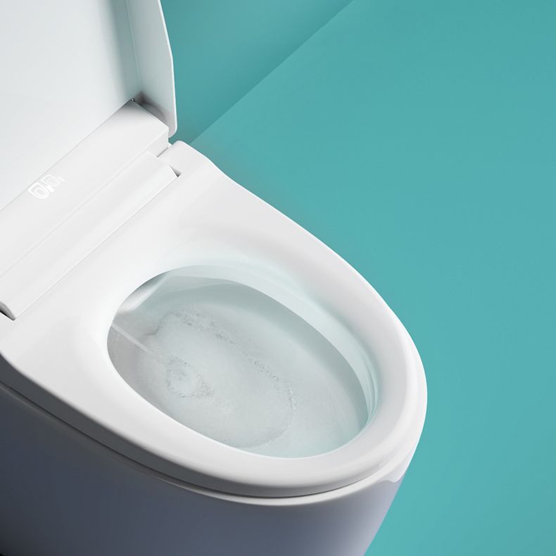Modern Flush Toilet Concealed Tank One-Piece Toilet with Slow Close Seat