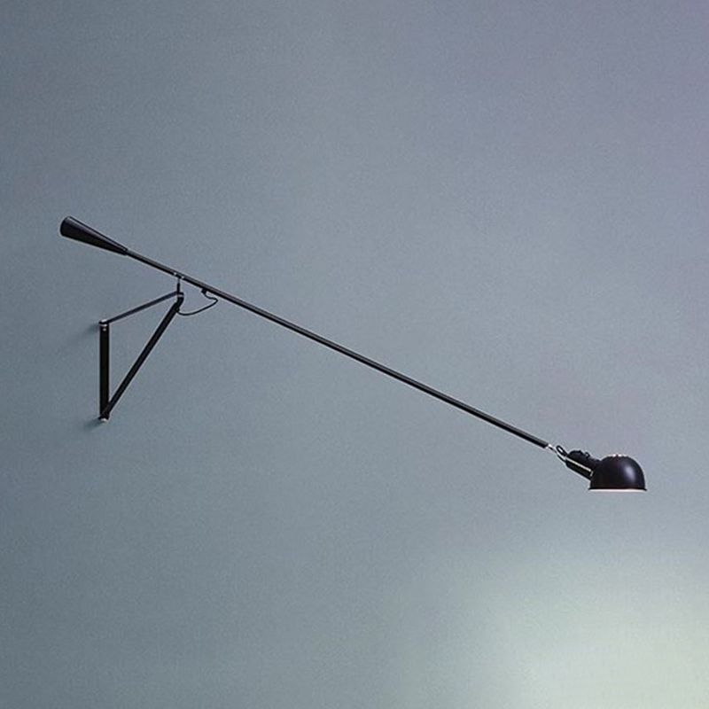 Metal Armed Wall Mount Lamp Simple 1 Light Wall Mounted Light Fixture