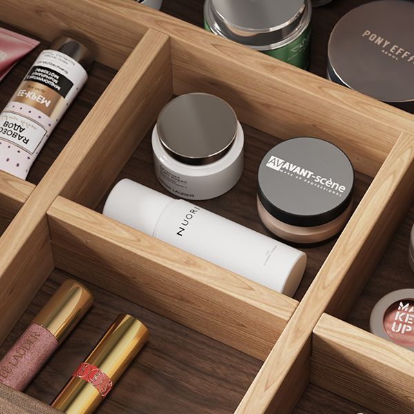 Traditional Bedroom Makeup Vanity Desk Solid Wood Vanity Dressing Table