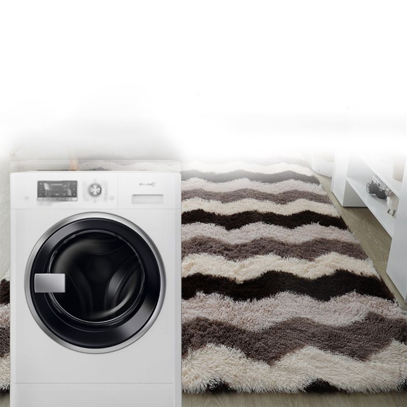 Trendy Home Decoration Shag Rug Geometry Printed Indoor Carpet Polyester Non-Slip Backing Carpet
