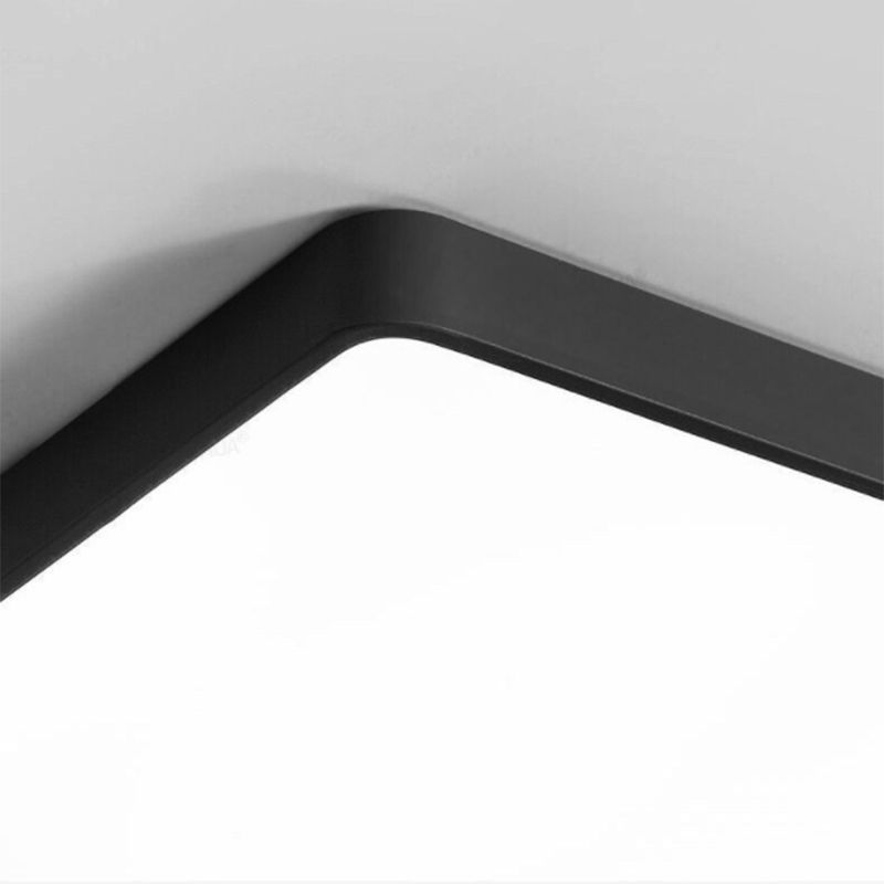 Squared Flush Mount Ceiling Lighting Fixture Modern Acrylic Flushmount