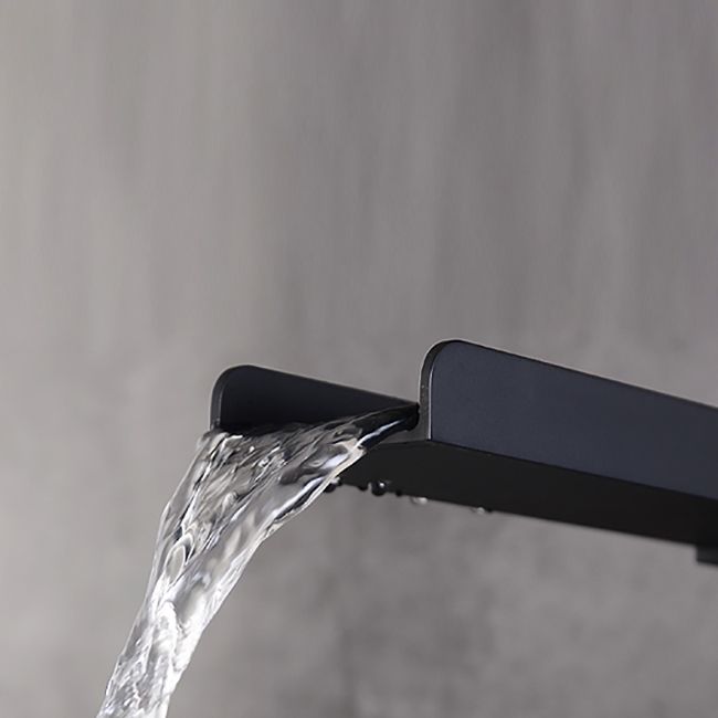 Modern Full Copper Deck Mounted Bath Faucet Trim Fixed Split Faucet Set