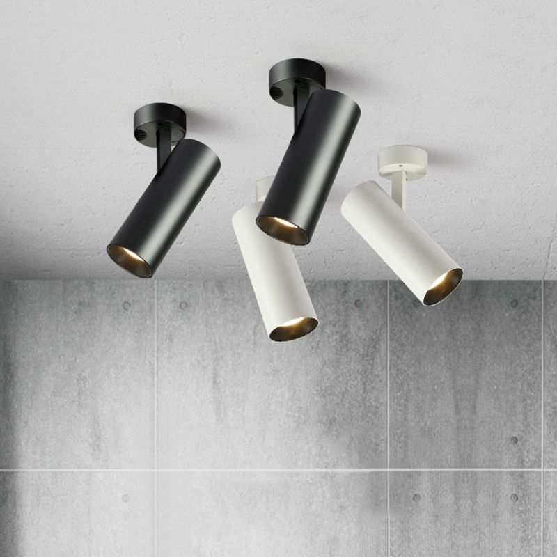 Luminaria empotrable LED moderna de aluminio con foco empotrable para sala de estar tubular
