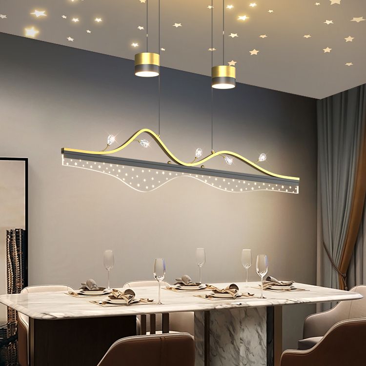 Contemporary Style Cylinder Island Lighting Metal Island Lighting Fixtures