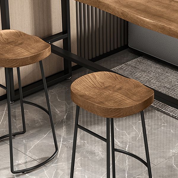 Rectangular Pub Dining Set 1/3/4 Pieces Solid Wood Bar Stool and Table Set