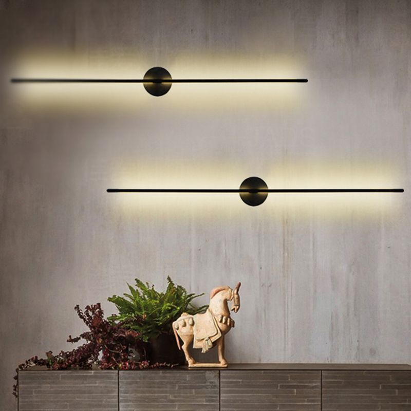 Metalen wandlicht SCONCES LED HEDENDAAGE WANDELEMENTEN LICHTBEWIKT IN ZWART/GOUD