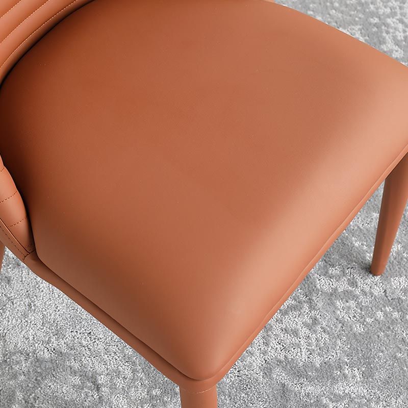 Glam Style Side Chair Leather Dining Side Chair for Dining Room