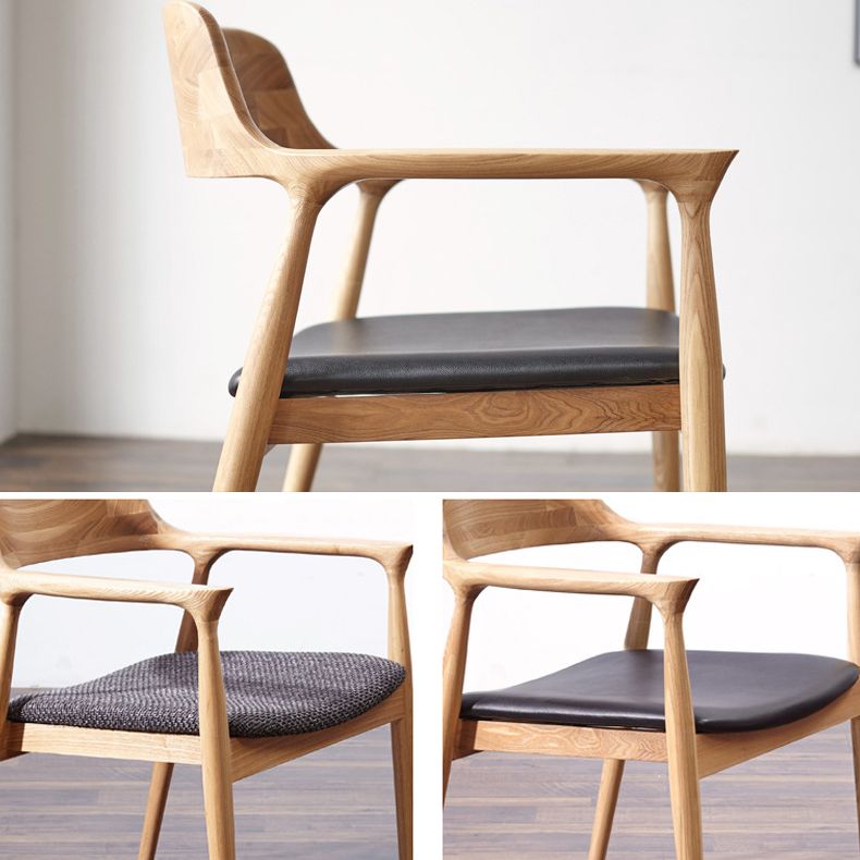 Chaise de salle à manger de style contemporain en bois massif ouvert à l'arrière pour restauration pour restaurant