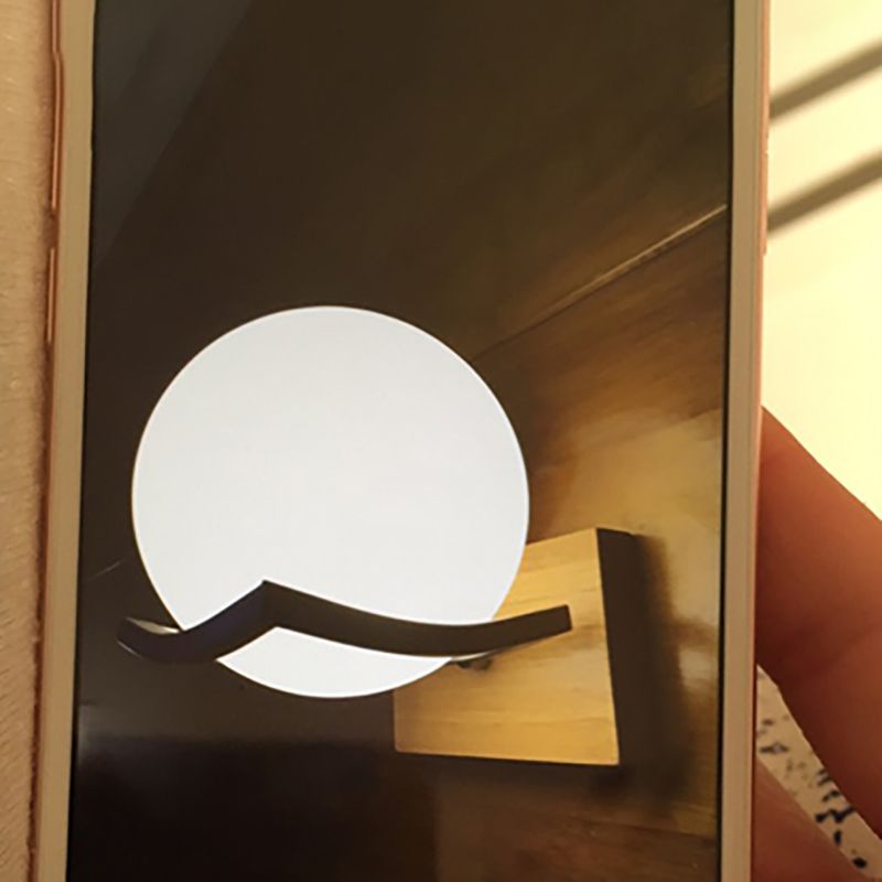 Splicle de pared de vidrio blanco 1 1 Cabeza de luz montada en la pared para la sala de estudio de la sala de estudio